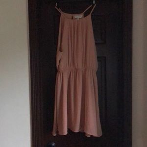 Beautiful light peach dress.